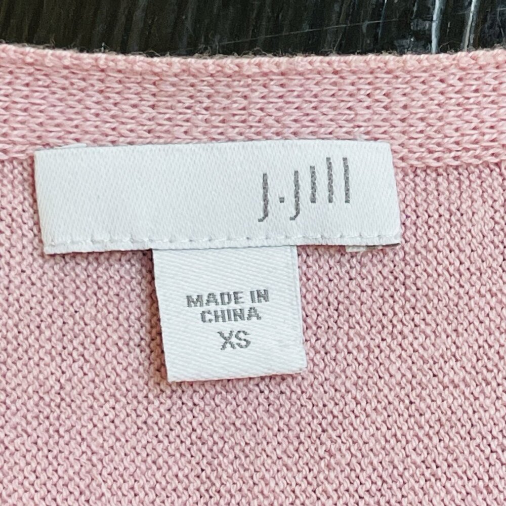 J Jill Womens XS Pink Oversized Knit Tunic Sweater Party Classic Lagenlook - Picture 4 of 9